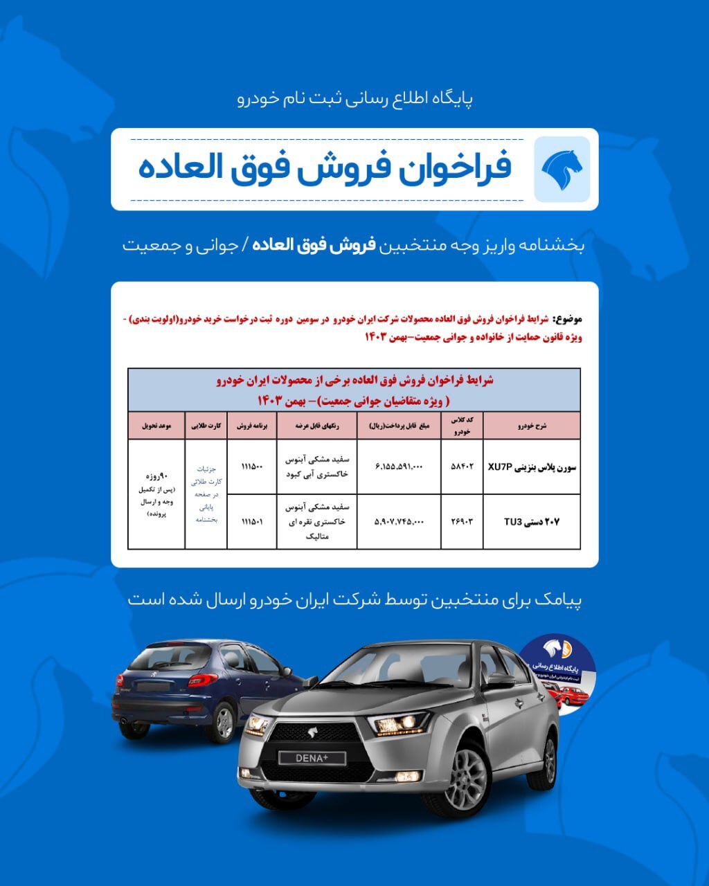 فراخوان واریز وجه برندگان ایران خودرو طرح مادران فراخوان واریز وجه برندگان ایران خودرو طرح مادران