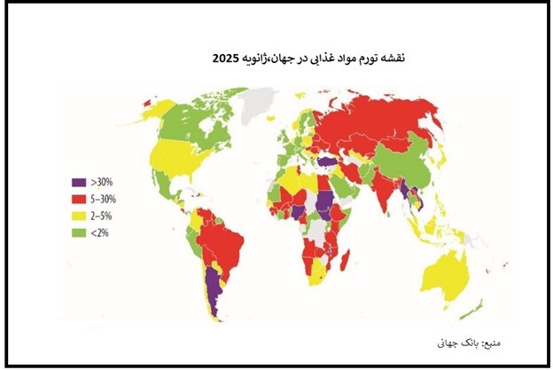 بانک جهانی: تورم مواد غذایی در ایران به ۲۷.۲ درصد رسید بانک جهانی: تورم مواد غذایی در ایران به ۲۷.۲ درصد رسید