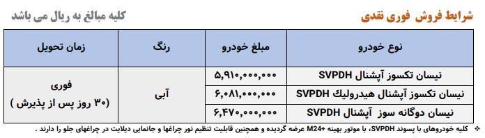 طرح فروش نقدی و اقساطی نیسان زامیاد طرح فروش نقدی و اقساطی نیسان زامیاد