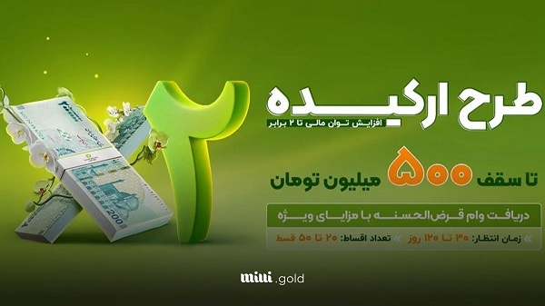 وام طرح ارکیده بانک مهر