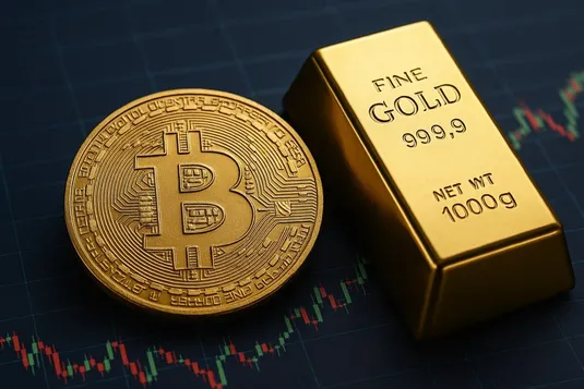 نبرد طلا و بیت&zwnj;کوین در سال ۲۰۲۵