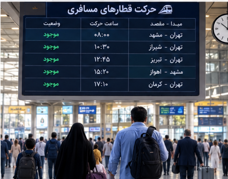 جزئیات پیش فروش بلیت قطار مرداد ۱۴۰۵ پیش فروش بلیت قطار