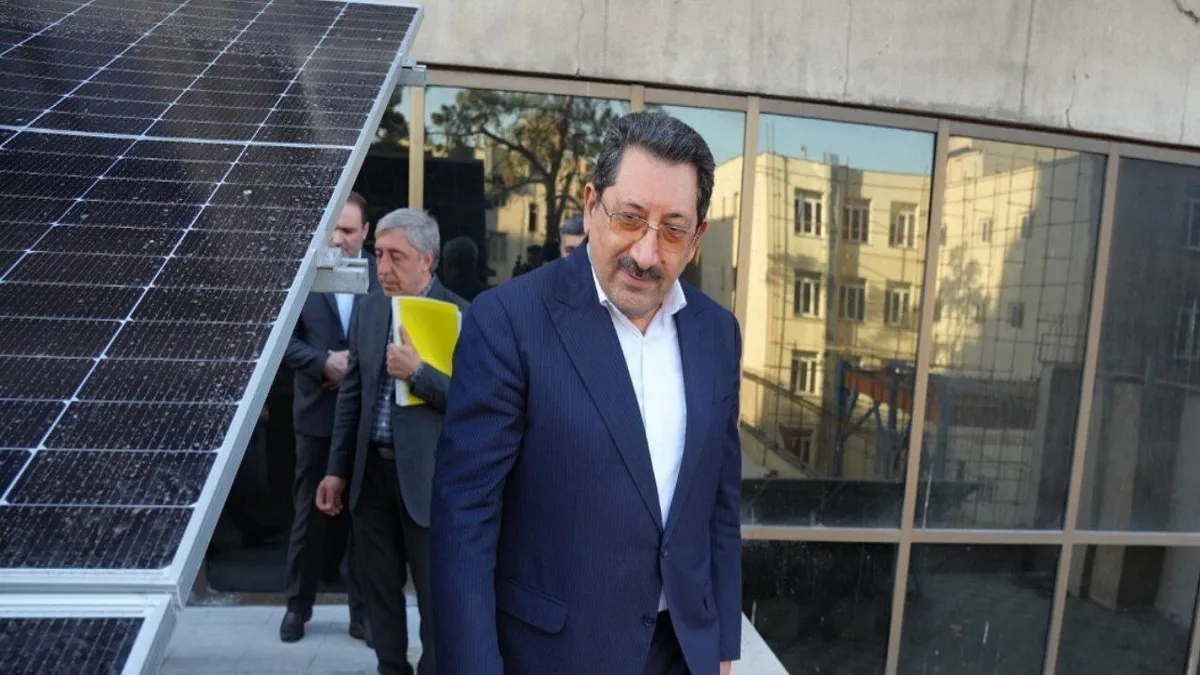 تامین برق مصرفی ساختمان وزارت صمت با برق خورشیدی