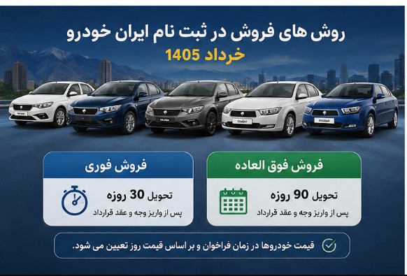 ثبت نام ایران خودرو خرداد
