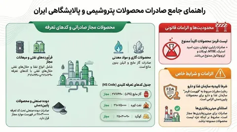 ابلاغ فهرست جدید صادرات محصولات پتروشیمی و پالایشگاهی