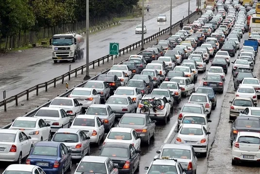 ترافیک سنگین در جاده&zwnj;های شمالی کشور