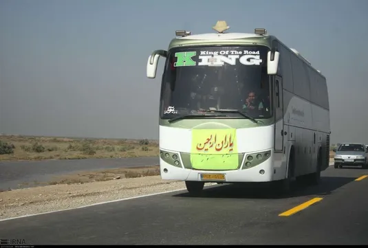 اعزام ۱۵۵ دستگاه اتوبوس از پایانه مرزی شلمچه/ مسافران نگران کمبود اتوبوس نباشند