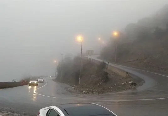 انسداد مقطعی جاده چالوس تا ۱۸ اسفند