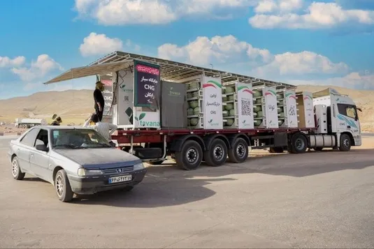 اولین جایگاه سیار سی&zwnj;ان&zwnj;جی ساخت داخل در مرز خسروی فعال شد