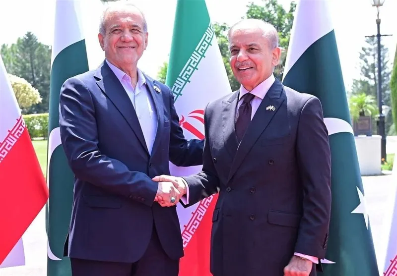 پزشکیان و شهباز شریف