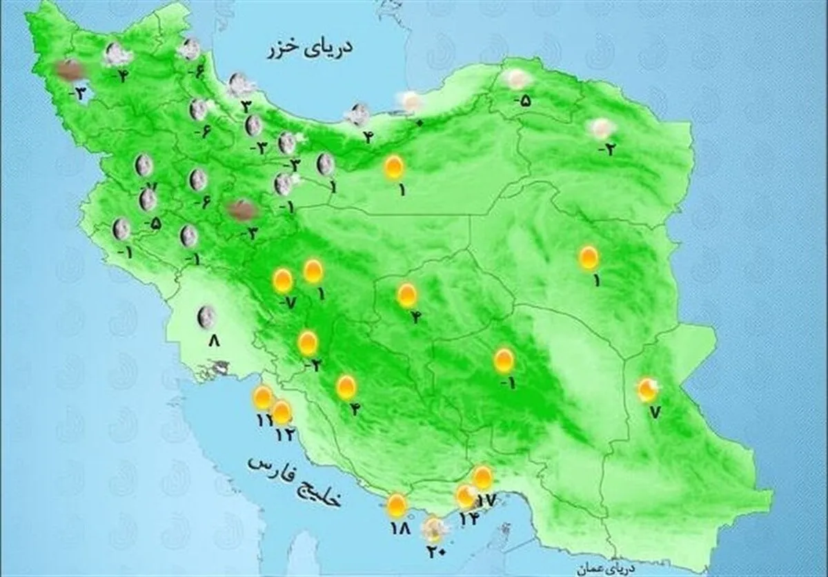 سامانه بارشی همراه با سرما فردا وارد کشور می‌شود