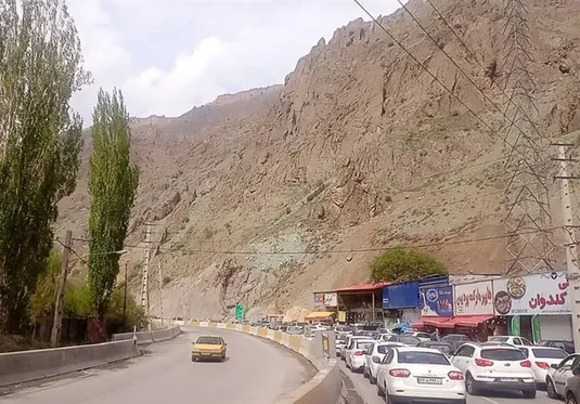 ترافیک در محور چالوس مسیر جنوب به شمال سنگین است