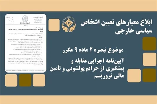 تعیین نظارت&zwnj;های ضد پولشویی بر اشخاص سیاسی خارجی