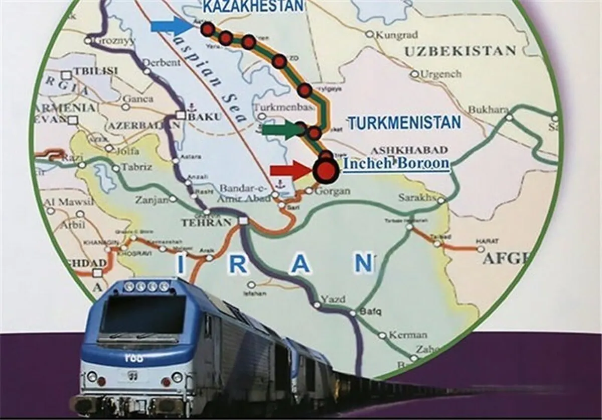 ۲ خط ریلی جدید بین ایران و ترکمنستان ساخته می‌شود