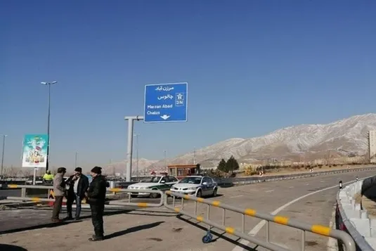 جاده چالوس برای چهارمین روز متوالی یک&zwnj;طرفه شد