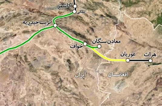 صادرات نخستین محموله گازوئیل ایران به افغانستان از راه&zwnj;آهن خواف&ndash;هرات