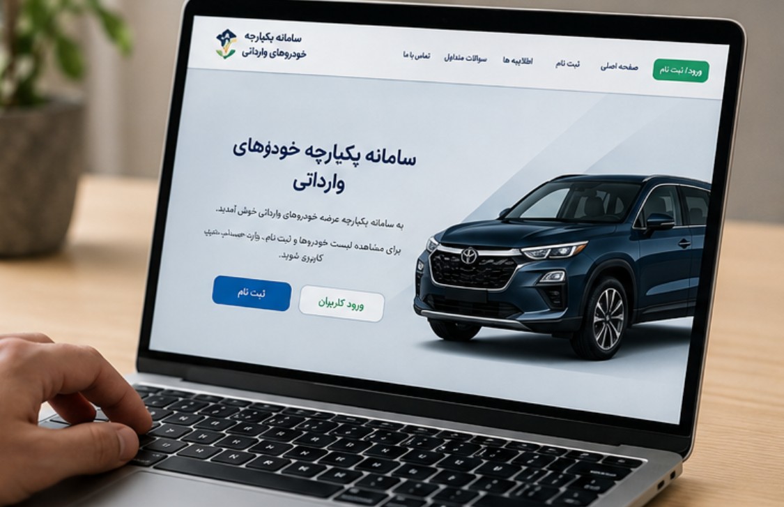 سامانه خودروهای وارداتی